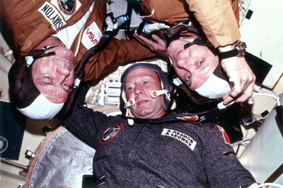 The two crews of the joint US-USSR ASTP docking in Earth orbit mission by National Aeronautics and Space Administration National Aeronautics and Space Administration